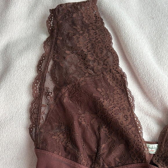 Free People Brown Lace Chemise - Picture 3 of 7